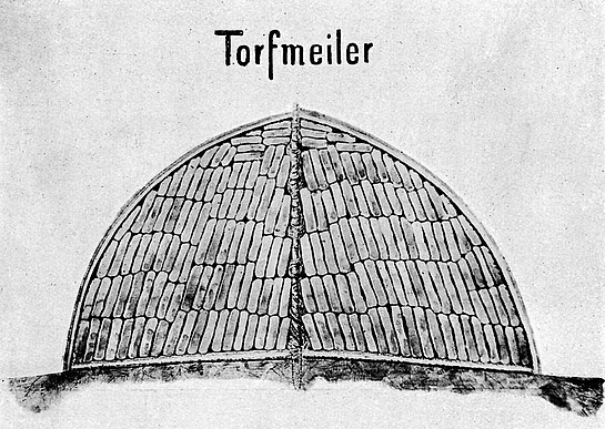 klassischer Torfmeiler.