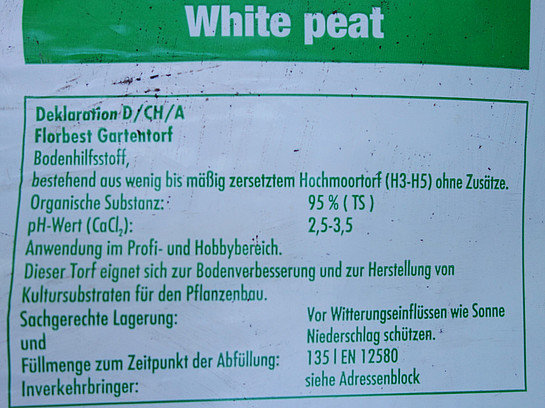 Produkthinweise für Gärtnertorf