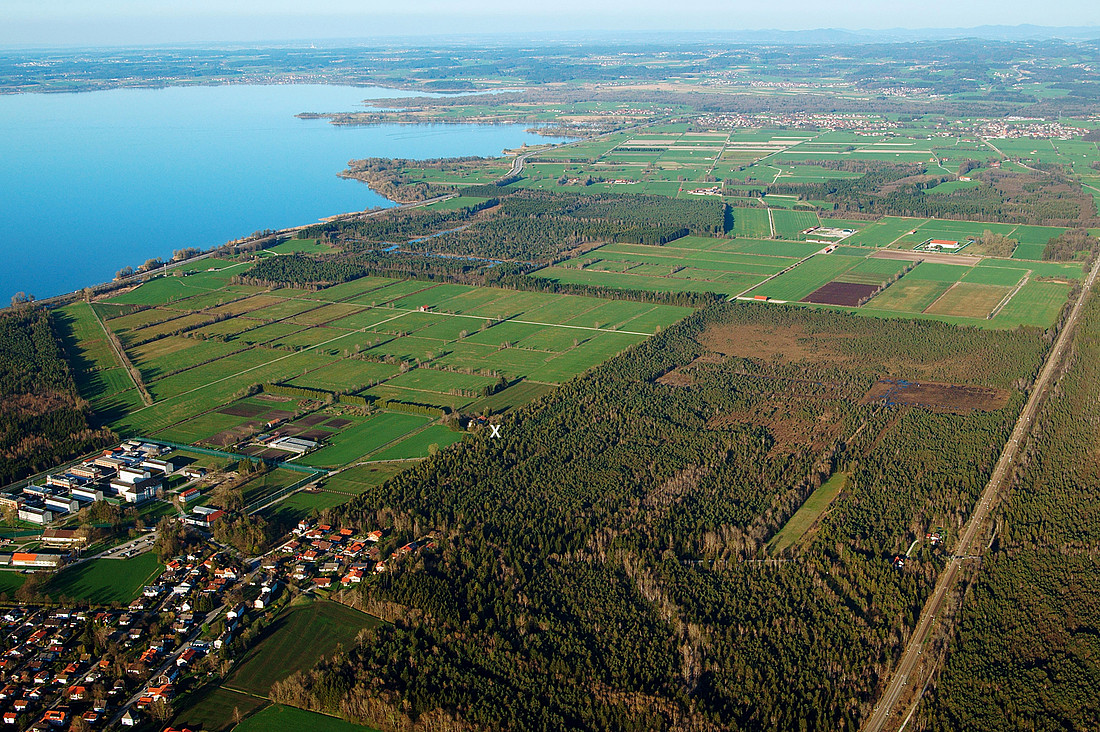 Moorkulturflächen im Nordteil der Chiemseemoore